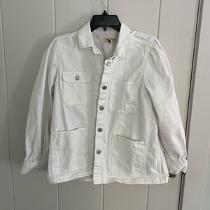 Madewell Ivory Denim Jacket
